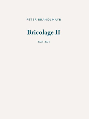 cover image of Bricolage II